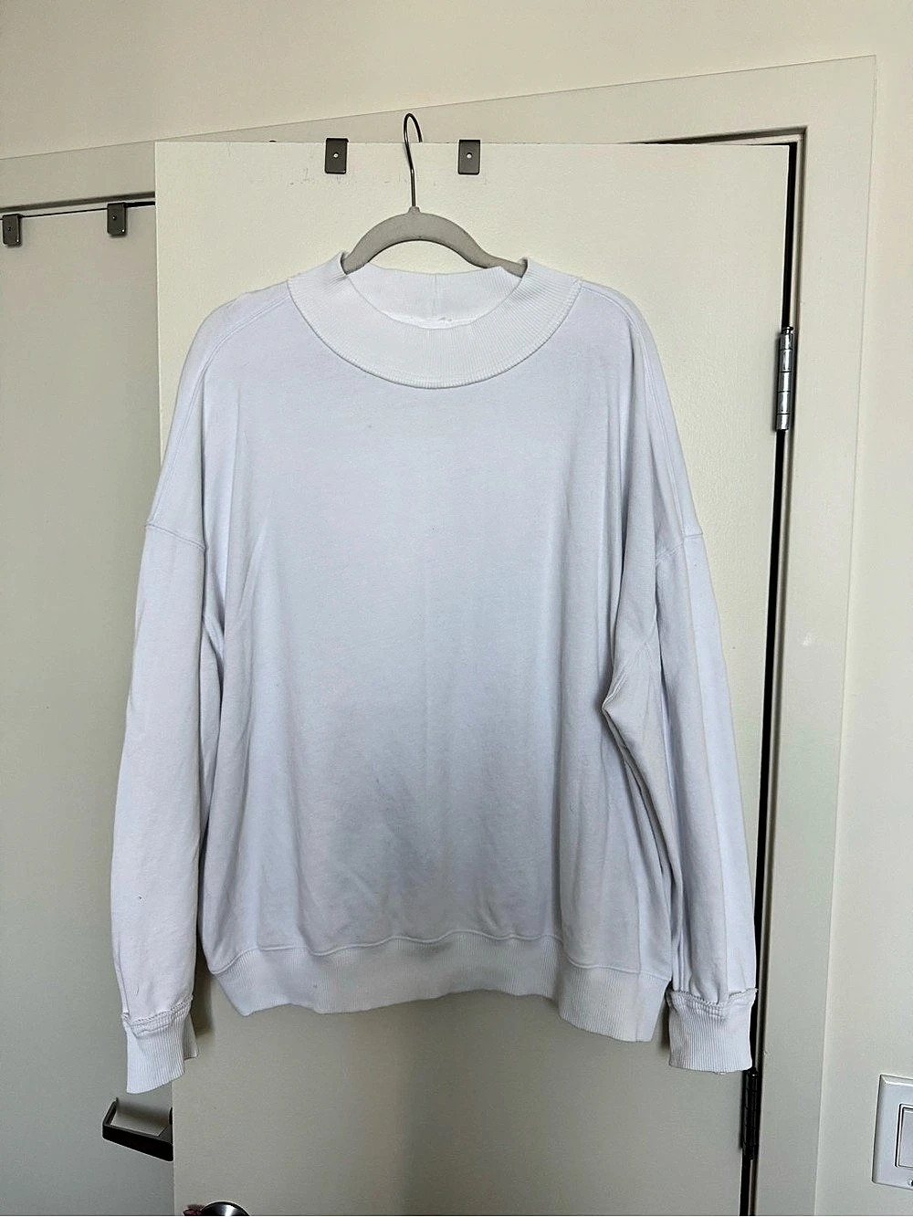 Aerie Mockneck Sweatshirt in White